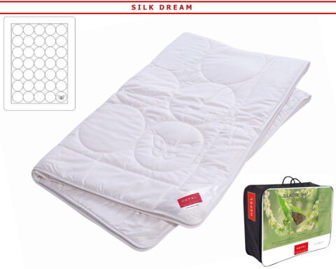 Šilkinė antklodė Silk dream pagaminta iš 100% gryno laukinio šilko, natūraliai vėsinanti, elastinga, lengva, 200x200