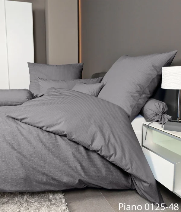 Glamžytos medvilnės patalynės komplektas PIANO