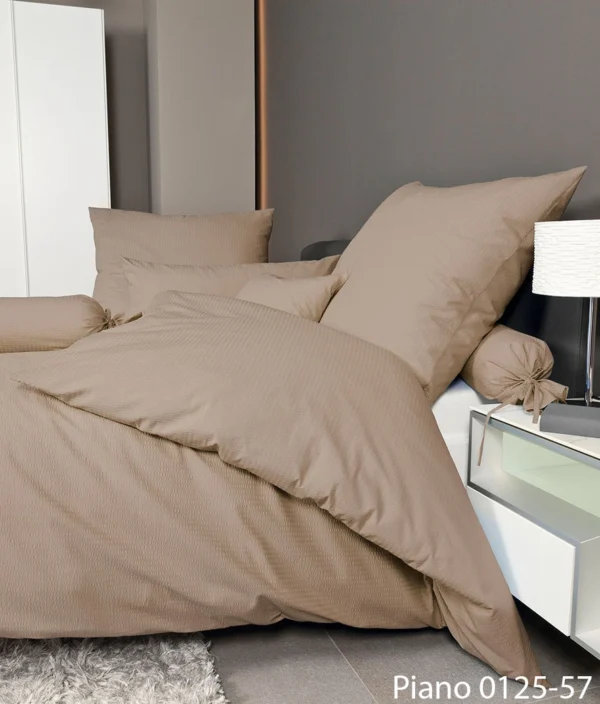 Glamžytos medvilnės patalynės komplektas PIANO