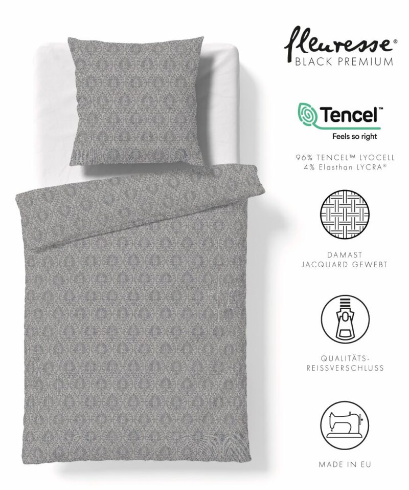 Patalynės komplektas BLACK PREMIUM tencel - Image 2