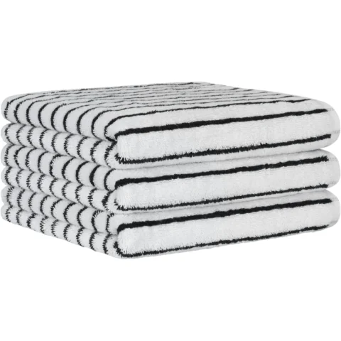 Medvilninis rankšluostis 100 % minkšta medvilnė. Modernus dizainas. Gerai sugeria drėgmę. Tinka jautriai odai. Tankis: 500 g/m². Dydis: 50x100, 70x140