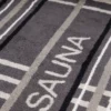 Cawo medvilninis, sauna rankšluostis, pilkas, 80x200 cm iš arti